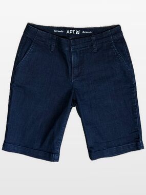 Apt. 9 Women’s Size 6 Dark Blue Denim Bermuda Shorts